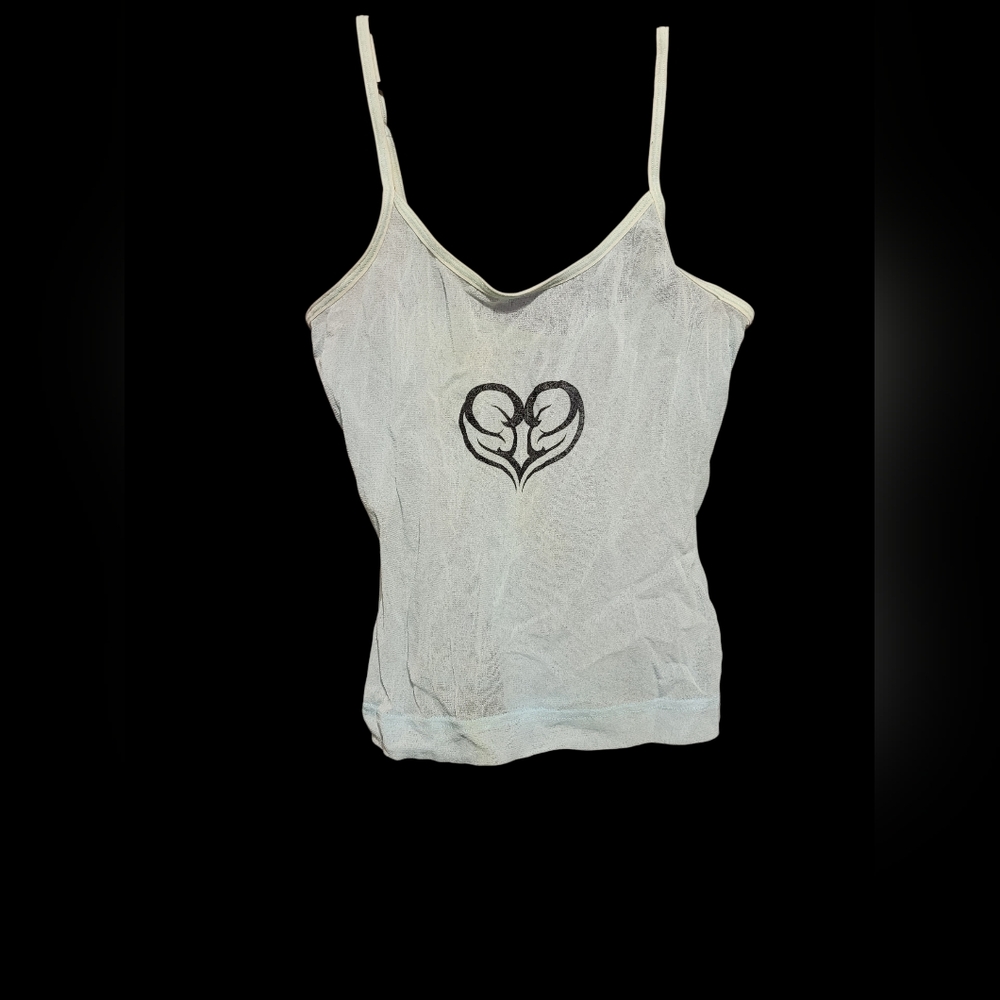 Vintage Backseat Blue Mesh Cami